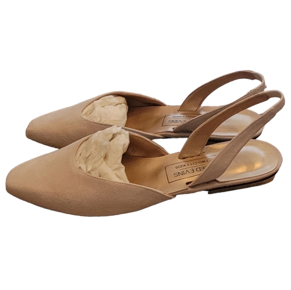 Reed Evins Two City Kids Suede Flat Size 7 1/2 NIB